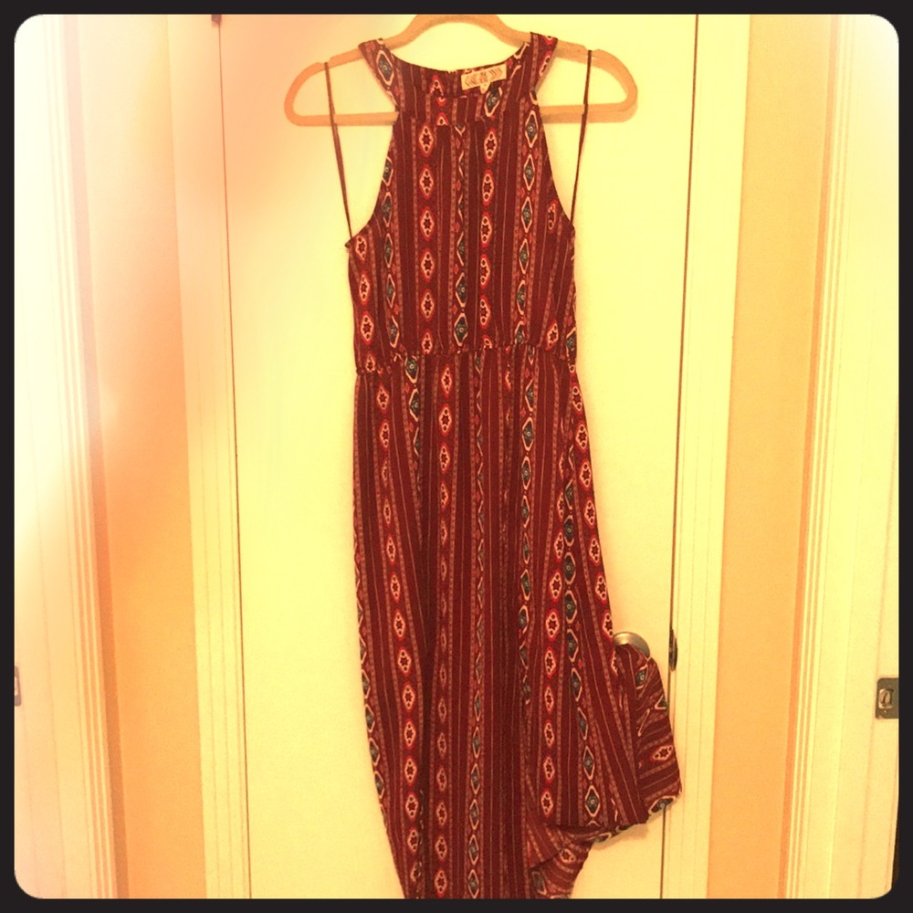 High-neck Maxi Dress